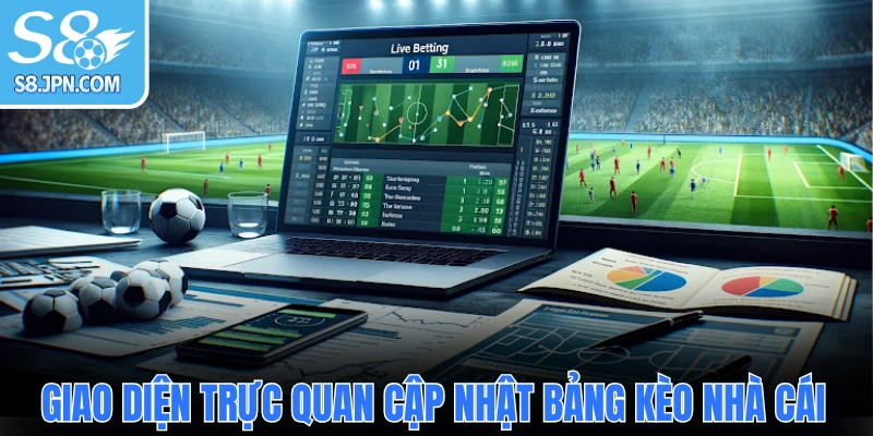  Giao diện trực quan cập nhật bảng kèo nhà cái